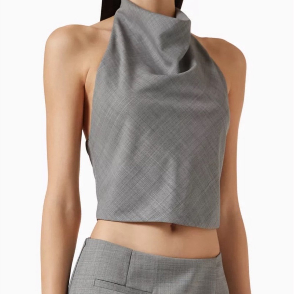 bec + bridge Charcoal Backless Dress
